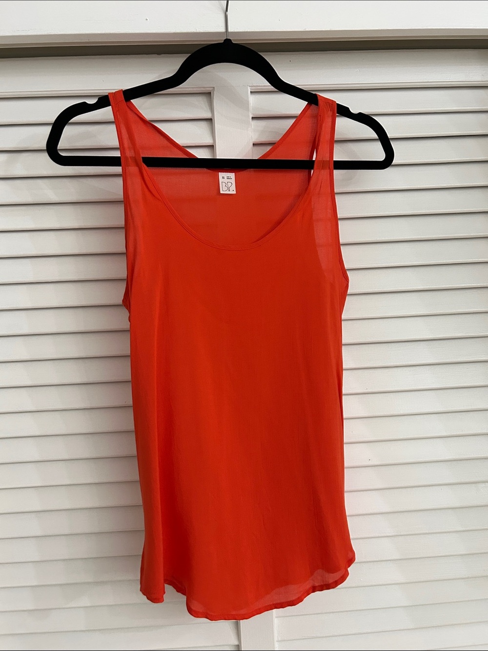 bp Bright Orange Sleeveless Scoop Neck Tank